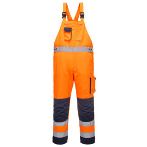 Portwest Narancs/Navy Dijon Hi-Vis kantáros nadrág TX52ONR