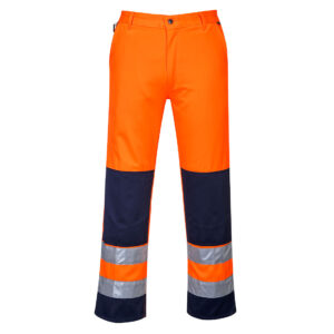 Portwest Narancs/Navy Seville Hi-Vis nadrág TX71ONR